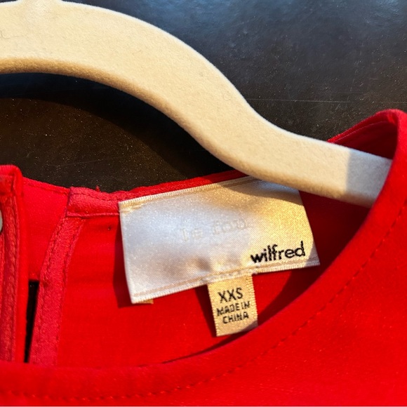 Wilfred le fou collection- tavin dress, gobi berry belted midi dress - Picture 14 of 16